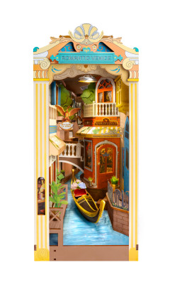 Romantikus Velence, 3D kreat�v k�nyvt�masz �p�t�k�szlet LED vil�g�t�ssal, 110 db-os