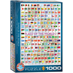 A vil�g z�szl�i, 1000 db-os puzzle (EUROGRAPHICS, 6000-0128)