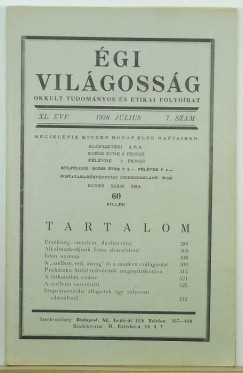 Ptkai Pl   (Szerk.) - gi Vilgossg XL. vf. 1938. jlius 7. szm