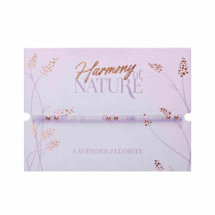 Levendula fluorit - Rosegold - Karkötő - Természet harmóniája