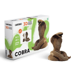 Kobra 3D festhet� karton puzzle (Cartonic)