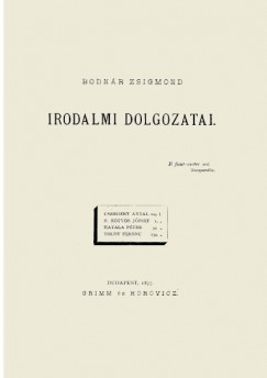 Bodnr Zsigmond - Irodalmi dolgozatai