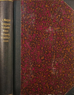 Dr. Liptk Pl  (Szerk.) - A Magyar Gygyszersztudomnyi Trsasg rtestje 1930.
