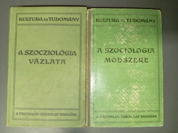 G. Palante Durkheim Emil - A szociológia módszere + A szociológia vázlata (2 kötet)