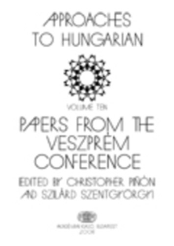 Sipt�r P�ter - Approaches to Hungarian 10.