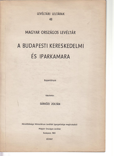 Magyar ors�gos lev�lt�r - Lev�lt�ri lelt�rak 48