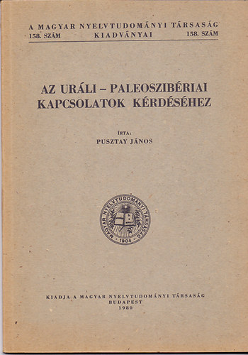 Pusztay Jnos - Az urli-paleoszibriai kapcsolatok krdshez