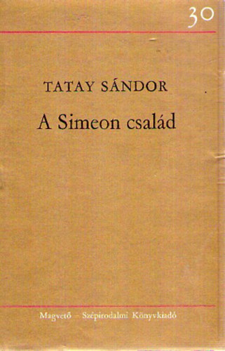 Tatay S�ndor - A Simeon csal�d 3. k�tet