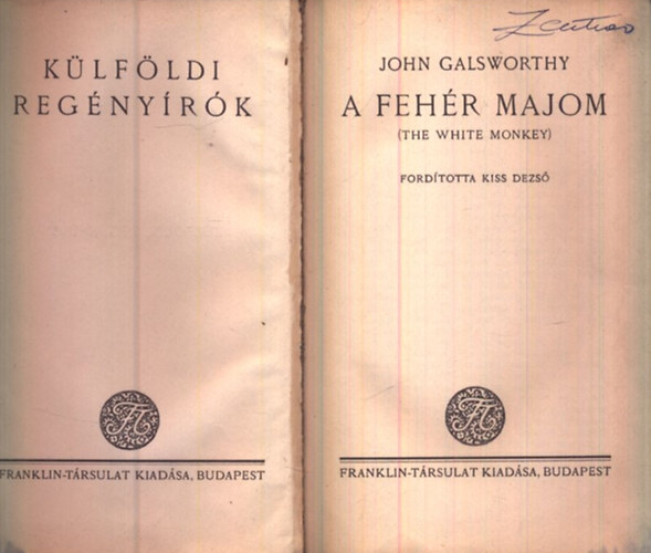 John Galsworthy - A fehr majom (Klfldi regnyrk)