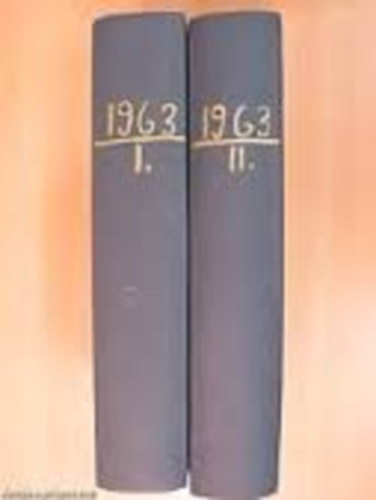 �let �s Tudom�ny 1963 (I-II) Teljes �vfolyam, k�t k�tetbe k�tve.