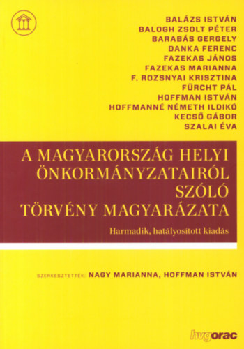 A Magyarország helyi önkormányzatairól szóló törvény magyarázata