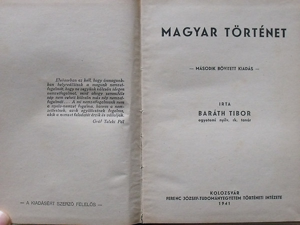 Barth Tibor - Magyar trtnet