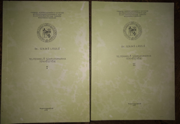Dr. Szajk� L�szl� - Tejtermel� szarvasmarha teny�szt�se I-II.