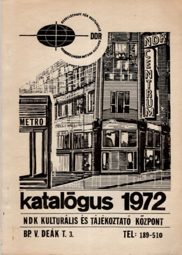 Katalgus 1972 NDK kulturlis s tjkoztat kzpont