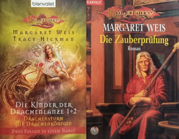 Margaret Weis Margaret Weis Tracy Hickman - Die Zauberprfung + Drachensturm - Die Drachenknigin - Die Kinder der Drachenlanze 1+2  (2 m)