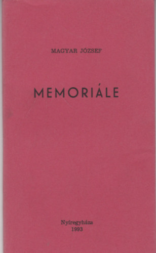 Magyar J�zsef - Memori�l�