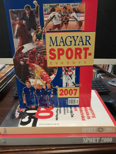3 db-os Sport tematikj KNYVMNET AJNLAT: Magyar sportvknyv 2007 +Sport 2004 +Sport 2000