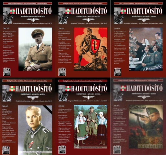 Sarkady Istv�n - 6 db Haditud�s�t� foly�irat - Hadt�rt�nelem - Aktualit�s - Kult�ra: 2013/4., 2013/5., 2013/6., 2014/1., 2014/4., 2014/6.