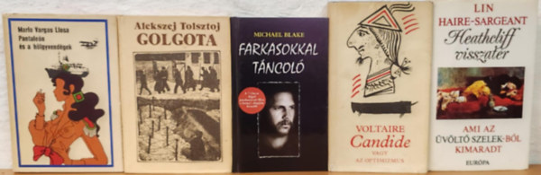 Voltaire, A. Tolsztoj, Vargas Mario Llosa, Michael Blake Lin Haire-Sargeant - Nemzetkzi irodalmi knyvcsomag