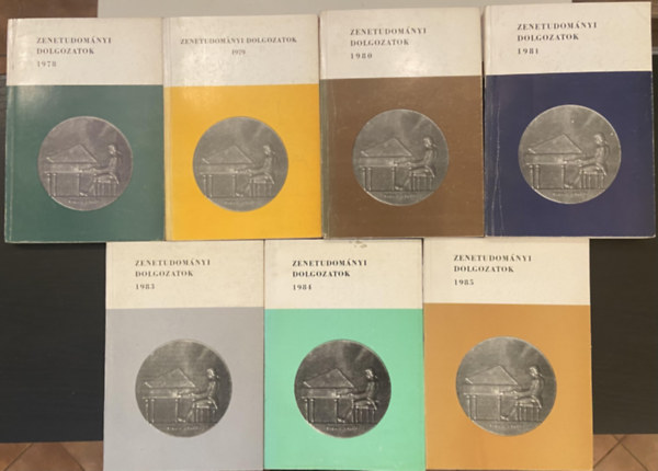 Berlász Melinda (szerk.) Domokos Mária (szerk.) - 7 db könyv - Zenetudományi dolgozatok 1978-1985 (1982 hiányzik) Zenetudományi dolgozatok 1978, Zenetudományi dolgozatok 1979, Zenetudományi dolgozatok 1980, Zenetudományi dolgozatok 1981, Zenetudományi dolgozatok 1983, Zenetudományi dolgozat