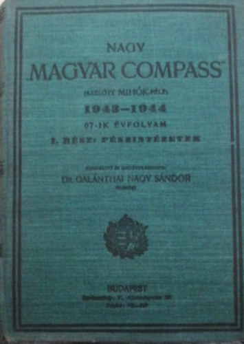 Nagy Magyar Compass 1943-1944 I.-II.