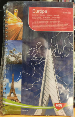 MOL Kiskereskedelmi �gyf�lszolg�lati Iroda - Eur�pa 1:1 500 000 - Aut�t�rk�p