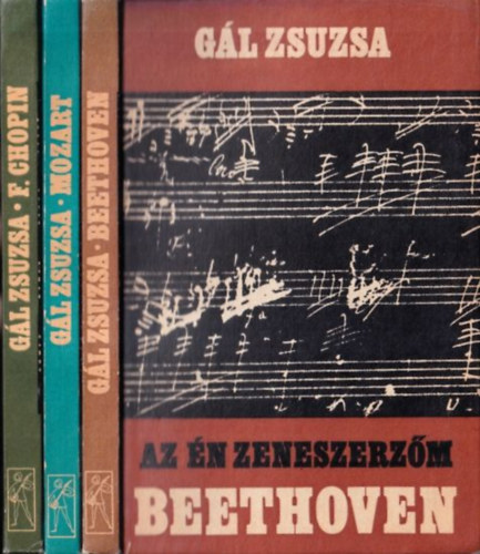 Gl Zsuzsa  (szerk.) - 3 db ktet Az n zeneszerzm sorozatbl: Beethoven + Mozart + F. Chopin