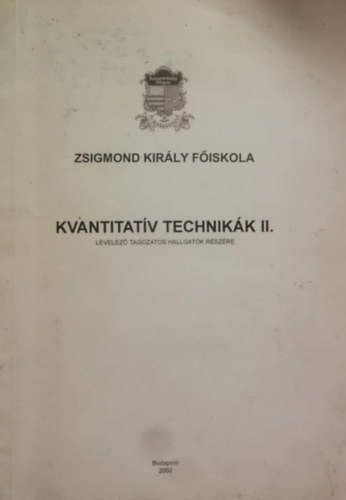 Balzsn Mcsai Andrea-Csetnyi Arthur - Kvantitatv technikk II.