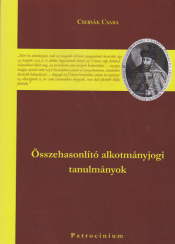 Cservák Csaba - Összehasonlító alkotmányjogi tanulmányok