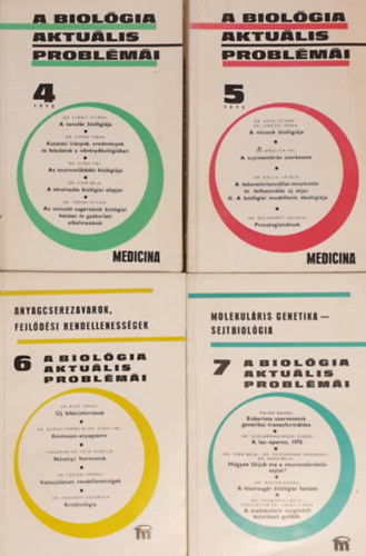 Dr. Csaba Gyrgy  (szerk.) - A biolgia aktulis problmi 4-7. (4 ktet)