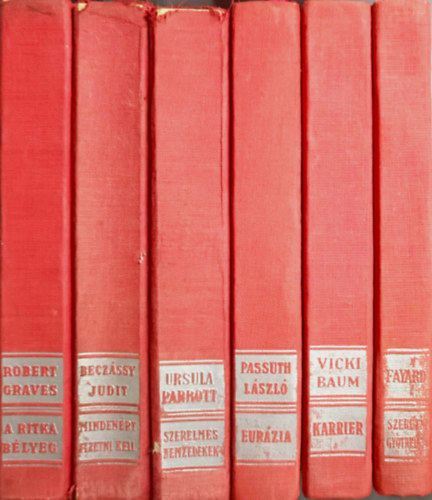 Becz�ssy Judit, Ursula Parrott, L�szl� Passuth, Baum Vicki, Jean-Francois Fayard Robert Graves - Klasszikus k�nyvcsomag