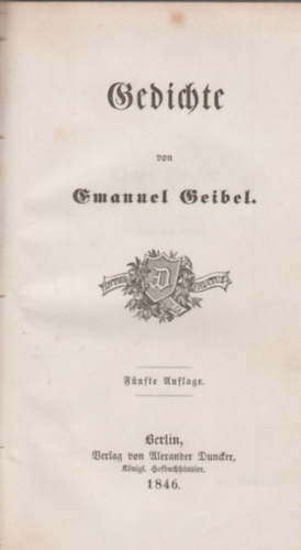 Emanuel Geibel - Gedichte