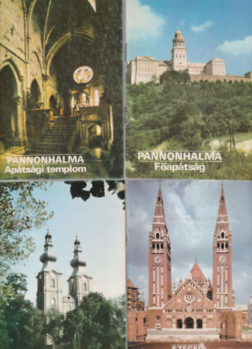 K�b�l Vera  K�rber �gnes (szerk.) - 4 db T�jak, Korok, M�zeumok Kisk�nyvt�ra: M�riap�cs Kegytemplom 103 + Szeged Fogadalmi templom 217 + Pannonhalma Ap�ts�gi templom 14 + Pannonhalma F�ap�ts�g 13