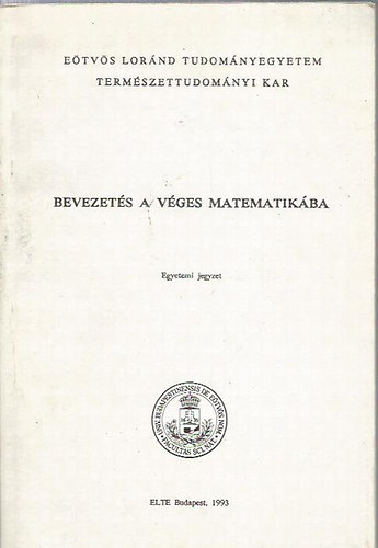 Bevezetés a véges matematikába