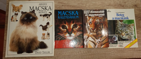 dr. Elizabeth Marshall Thomas Vera Weingartner - 4 könyv a macskákról: Arany Macskakönyv, Macskakalendárium, Kismacskák és nagymacskák, Beteg a macskánk