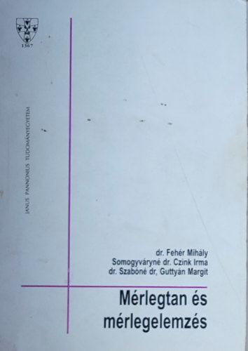 Dr. Somogyvryn dr. Czink Irma, dr. Szabn, dr. Guttyn Margit Fehr Mihly - dr. Fehr Mihly-Somogyvryn dr. Czink Irma-dr. Szabn-dr. Guttyn Margit-Mrlegtan s mrlegelemzs