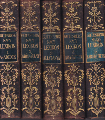 Nagy Lexikon Kiad�hivatala - Gutenberg nagy lexikon I-X.