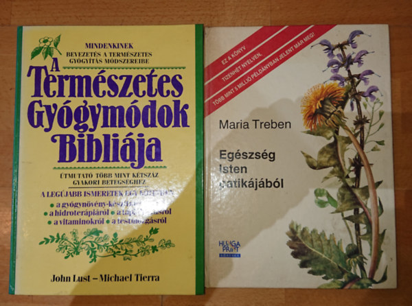 Maria Treben - 2 db termszetgygyszatal kapcsolatols knyv: Egszsg Isten kertjbl, A termszetes gygymdok biblija