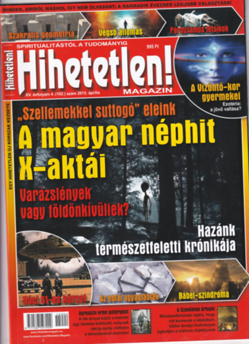 Hihetetlen! magazin 2015. prilis