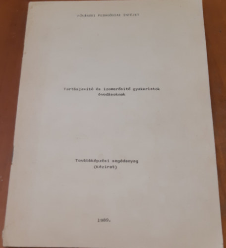 Tart�sjav�t� �s izomer�s�t� gyakorlatok �vod�soknak (K�zirat)