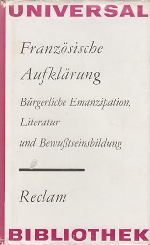 Verlag Philipp Reclam - Franz�sische aufkl�rung