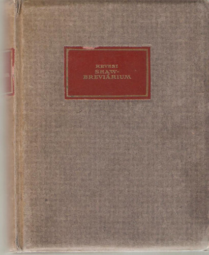 Hevesi Sndor - Shaw-Brevirium