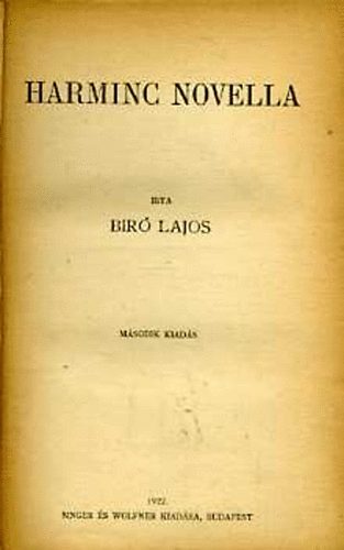 B�r� Lajos - Harminc Novella