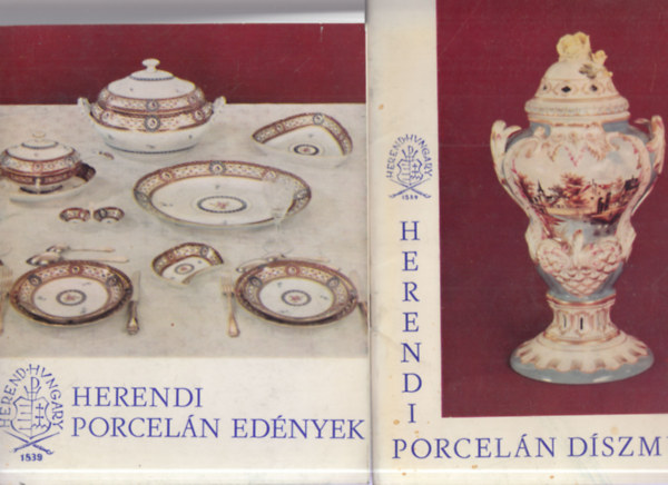 Molnr Lszl - 2 db. porcelnos fzet (Herendi porceln dszm + Herendi porceln ednyek)