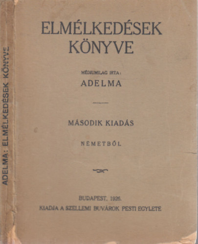 Adelma - Elmlkedsek knyve