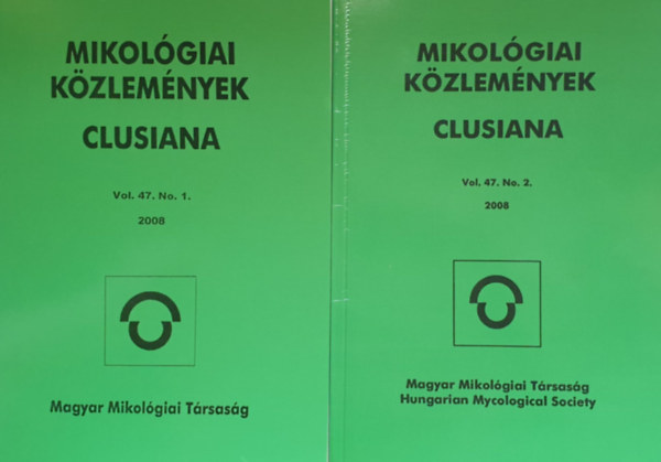 Mikolgiai Kzlemnyek - Clusiana 2008 Vol. 47. No. 1-2.