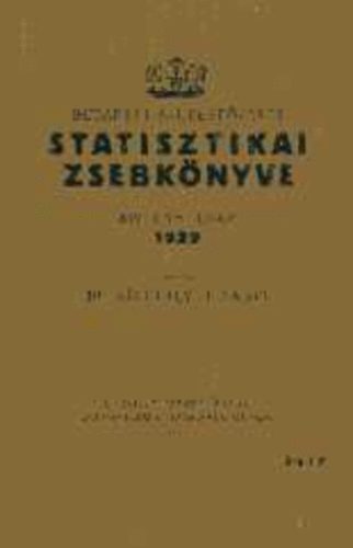 Budapest szkesfvros statisztikai zsebknyve XIV. vf., 1929