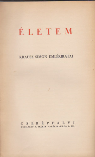 Krausz Simon - letem (Krausz)