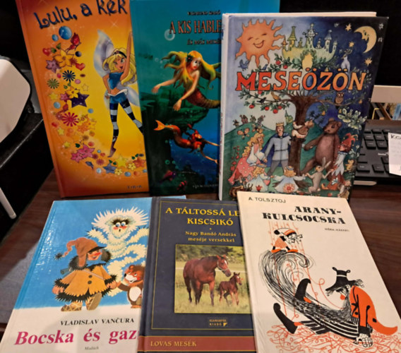 A. Tolsztoj, Nagy Bandó András Vladislav Vancura - 6 db-os mesekönyv KÖNYVMENTŐ AJÁNLAT: A kis hableány és más mesék, Meseözön, Bocska és gazdája, Aranykulcsocska, A táltossá lett kiscsikó, Lulu, a kék tündér