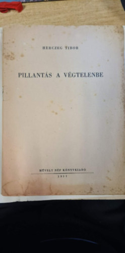 Herczeg Tibor - Pillant�s a v�gtelenbe